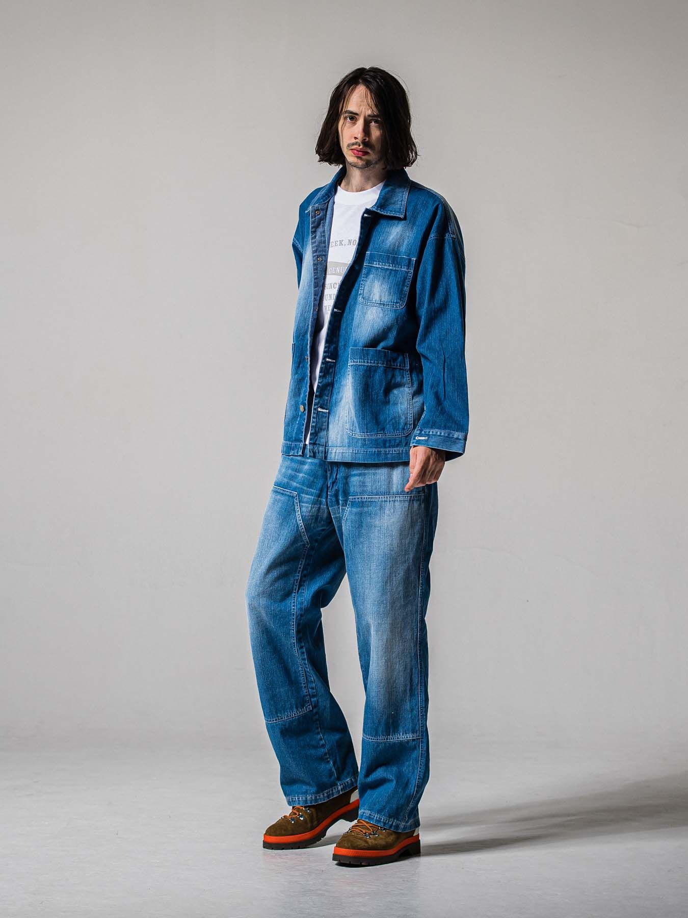 【予約品 11月16日(日) 締切】DOUBLE KNEE PT / ダブルニーワークパンツ / ライトインディゴ