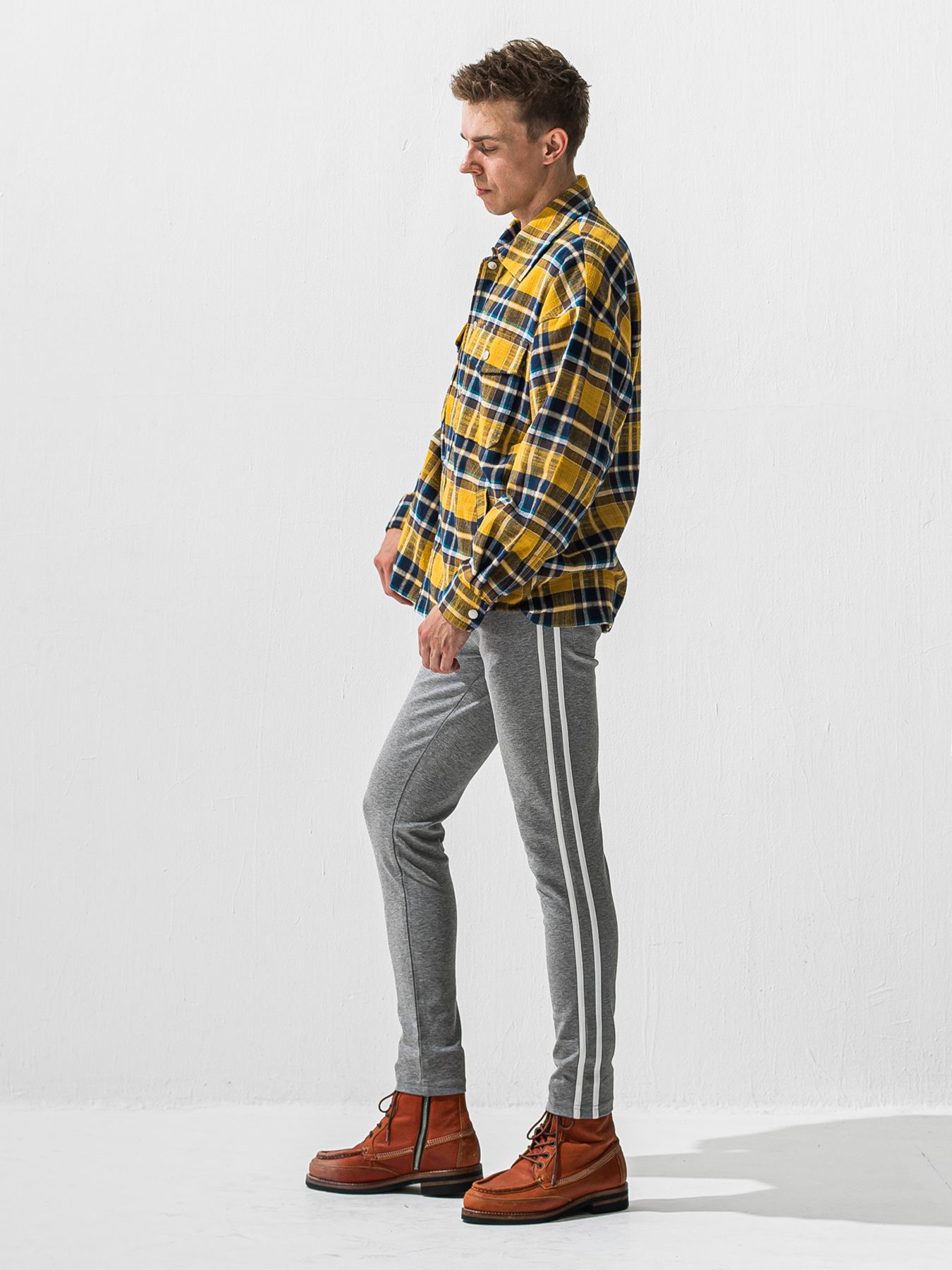 【予約品 9月6日(日) 締切】OLD SLUB CHECK JK / ヴィンテージ ネルジャケット / イエロー