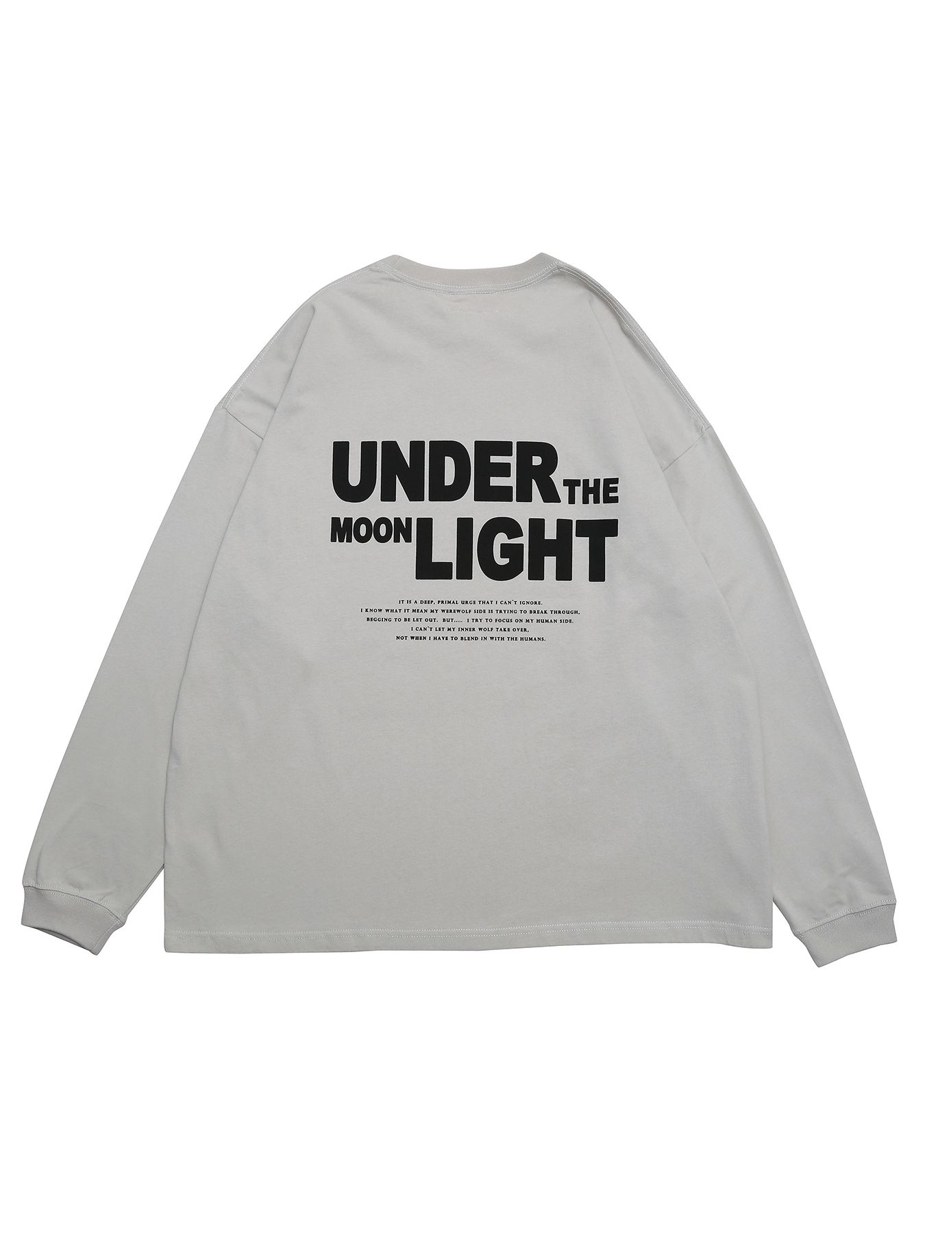 HIDDEN-WOLF TEE / FROST-GRAY【QUOLT】