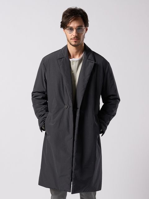 【予約品 4月19日(日) 18時締切】double breasted solid coat / ダブルブレスト ソリッド コート / フェードスミ