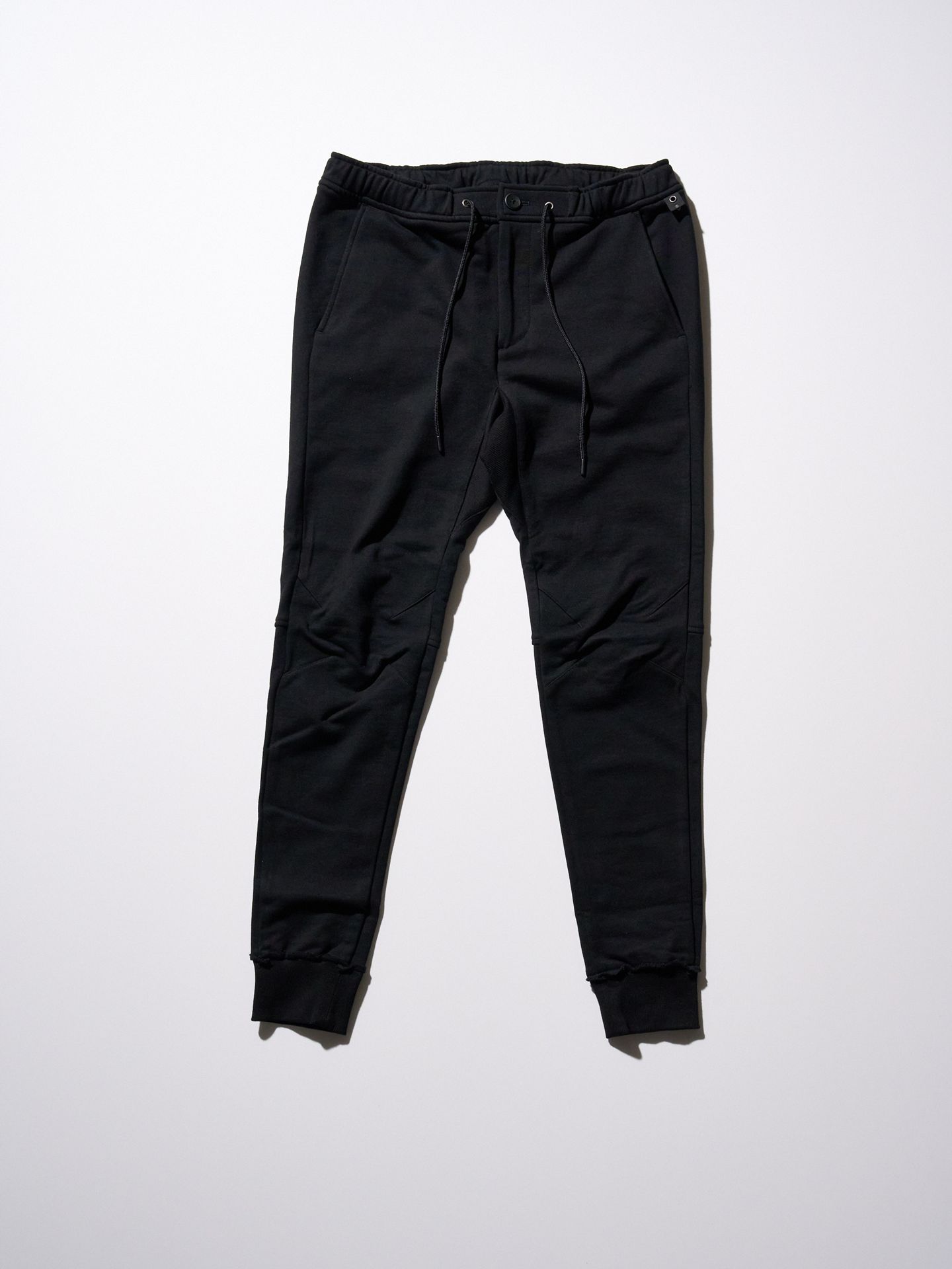 【予約品9月19日 10時締め】 basic rib sweat pants / スウェットパンツ / ブラック