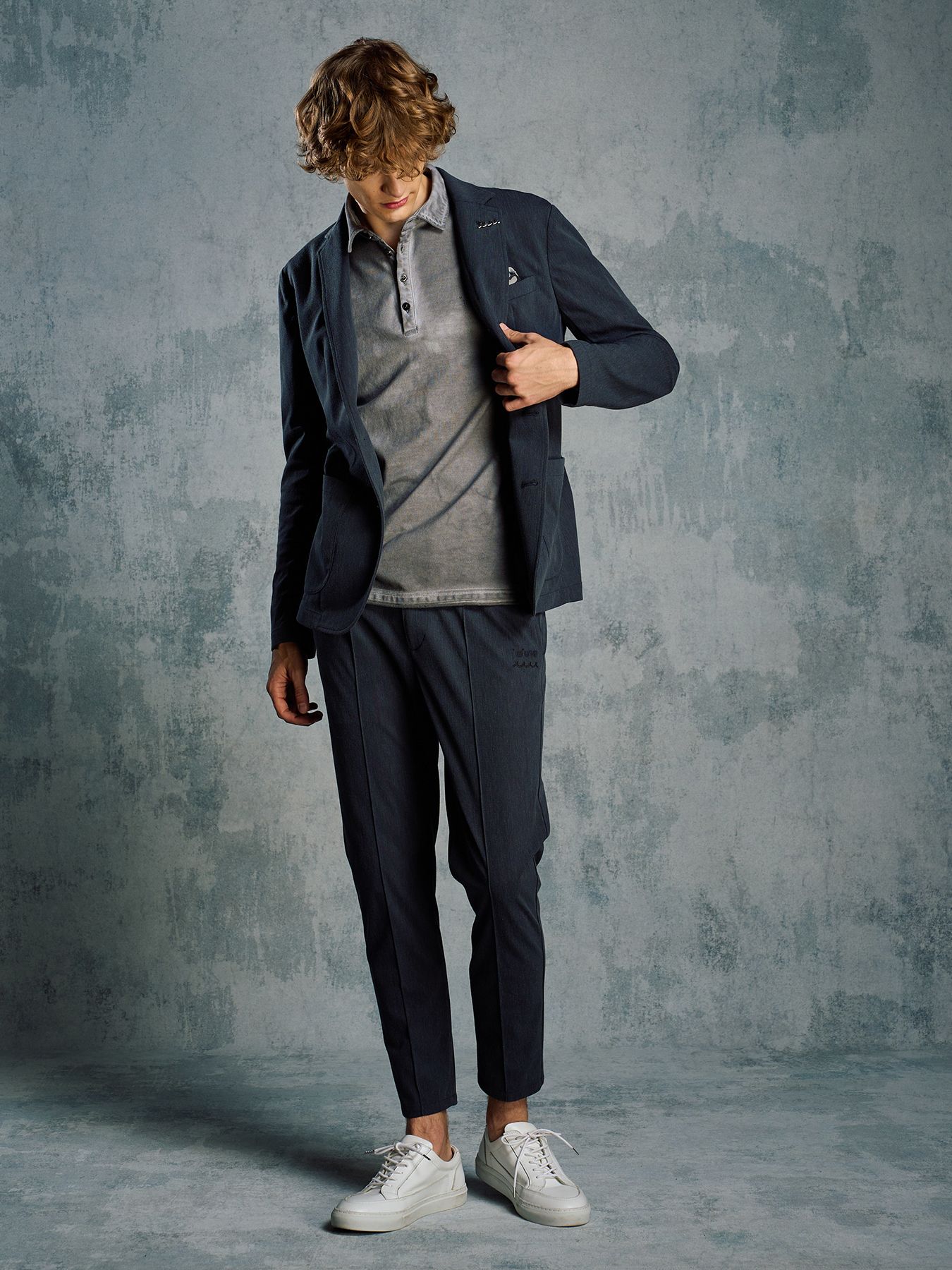 【予約品 1月25日(日) 締切】muta × wjk collection：smart jacket / スマートジャケット / チャコール