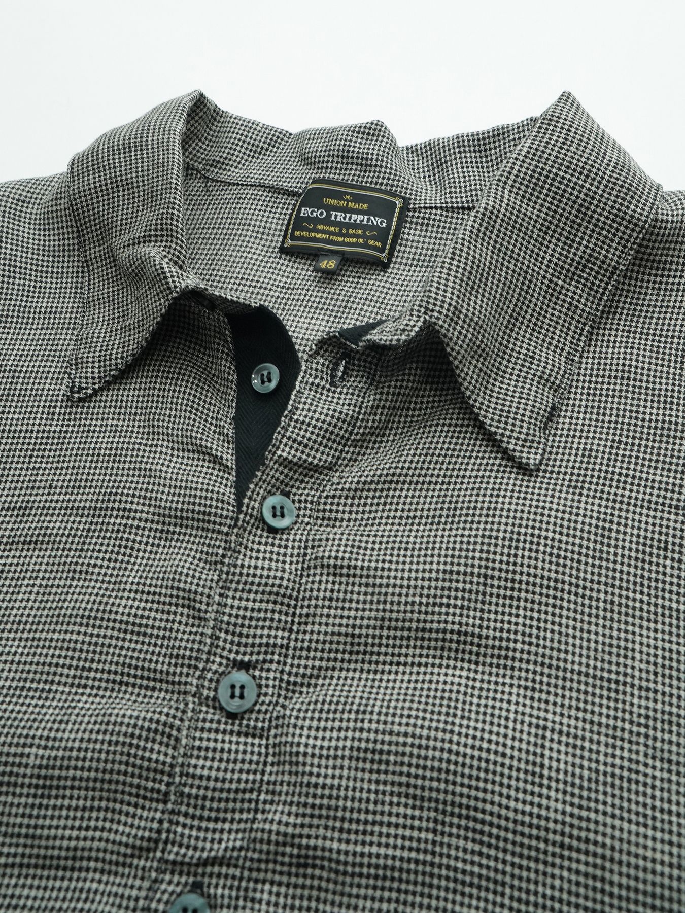 【予約品 11月23日(日) 締切】LINENSHEER POLO / リネン ポロシャツ / BEIGE千鳥