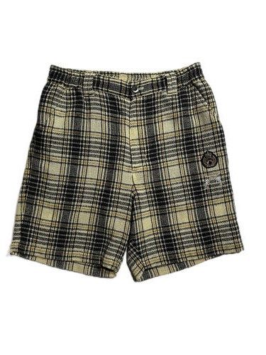 《予約品8月31日 23時55分締め》 CHECK SHORTS A / チェックショートパンツ / ベージュ 【roarguns 】 2024年2月入荷予定