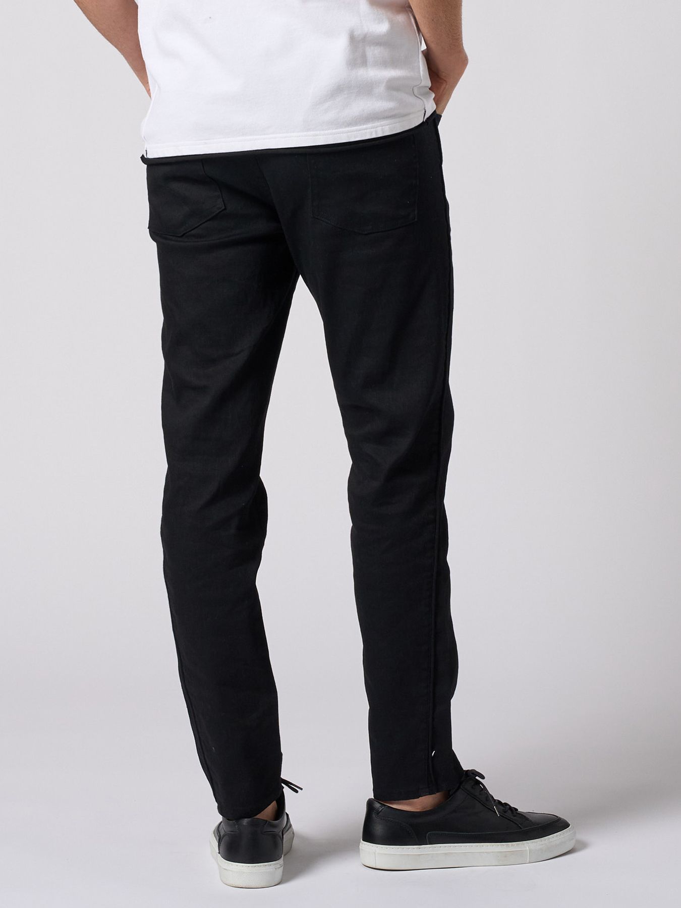 【予約品 1月25日(日) 締切】thin denim easy / シンデニム イージーパンツ / ブラック