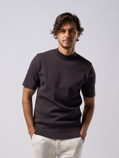 ct surf mock S/S / ニットソー / ダークグレー