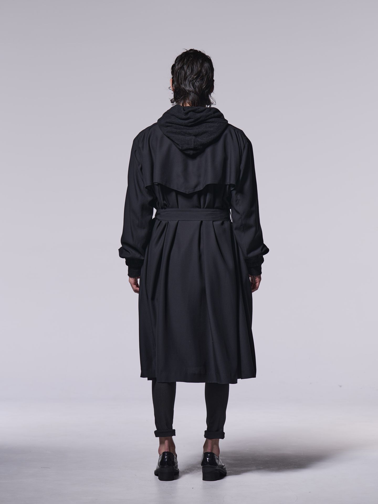 《予約品》 DrapeCoat / ドレープオーバーコート / ブラック