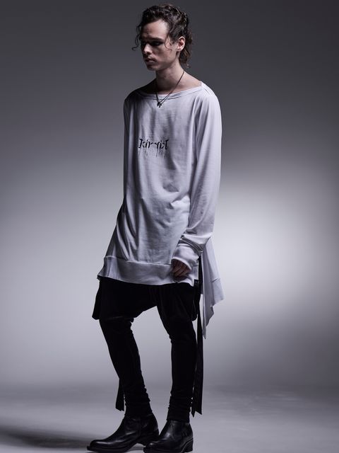 Boat Neck Flare T-Shirt / ボートネック フレアTシャツ / ホワイト