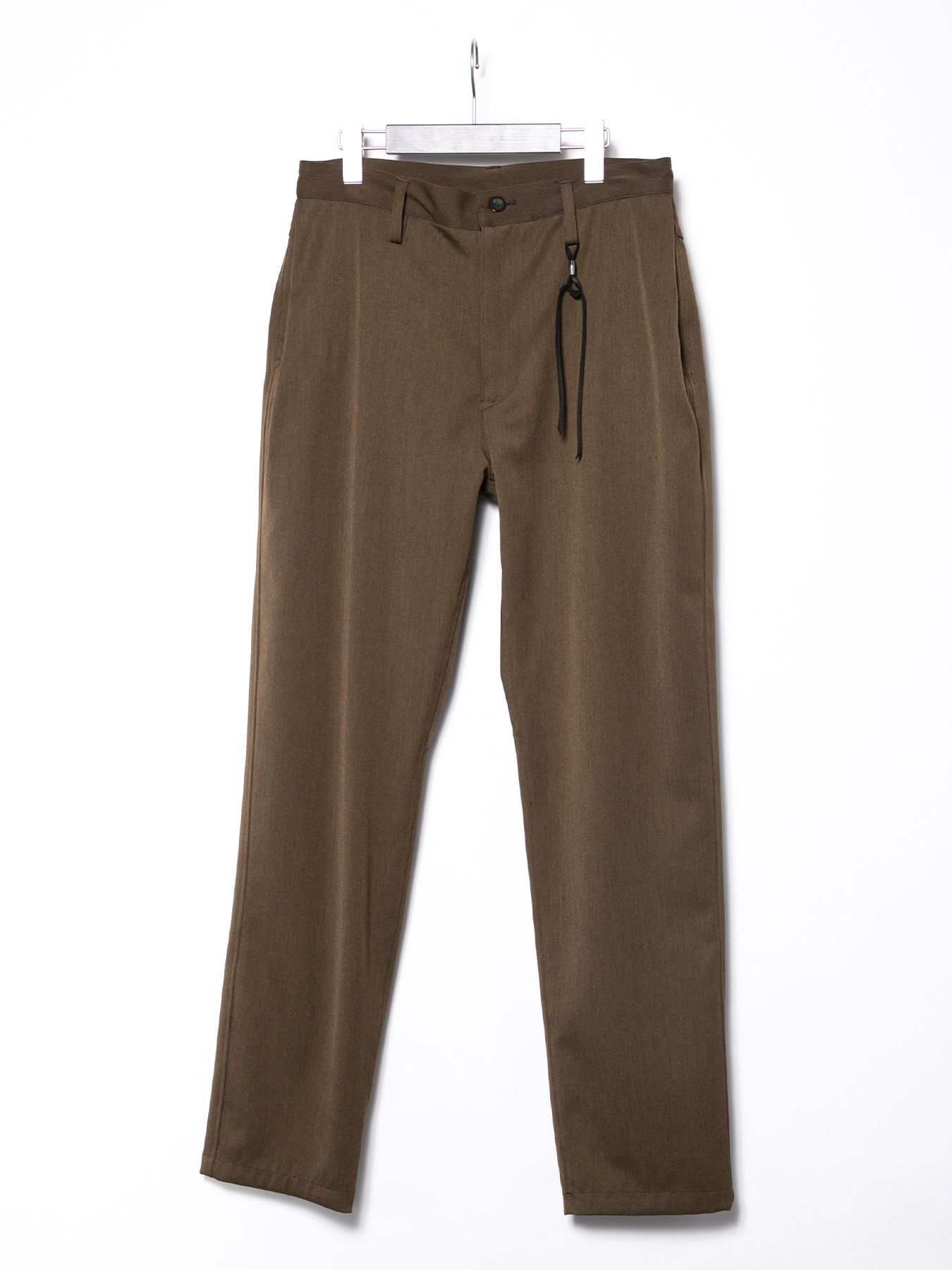 Washable High Density Wool polyethylene Twill Chino Pants / 高密度 ウール ポリエチレン ウォッシャブル ツイル チノパンツ / カーキ