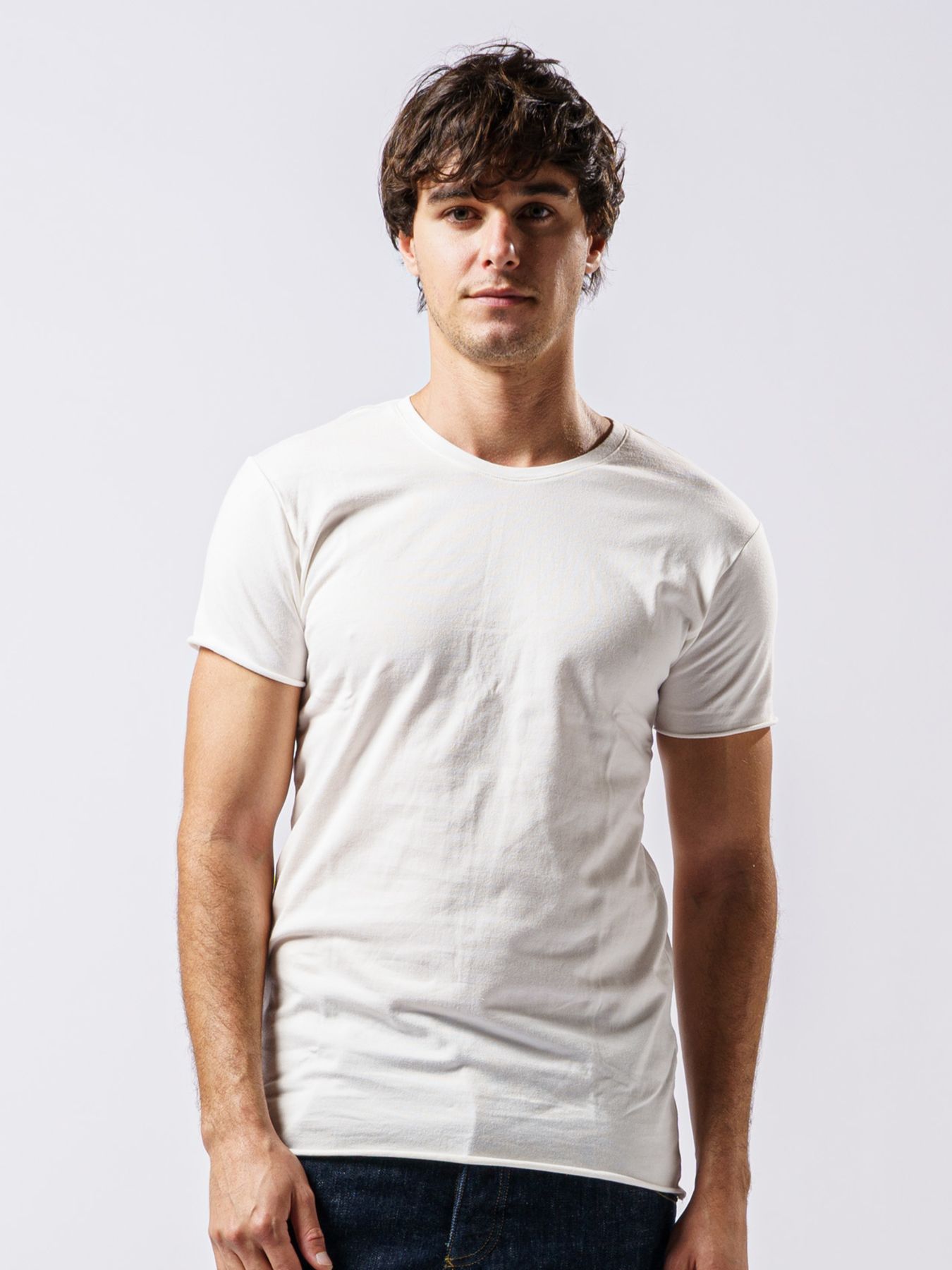 【予約品 1月25日(日) 締切】3 in pack-T S/S / 3インパック ショートスリーブ Tシャツ / ホワイト / クルーネック、Vネック、ディープVネック