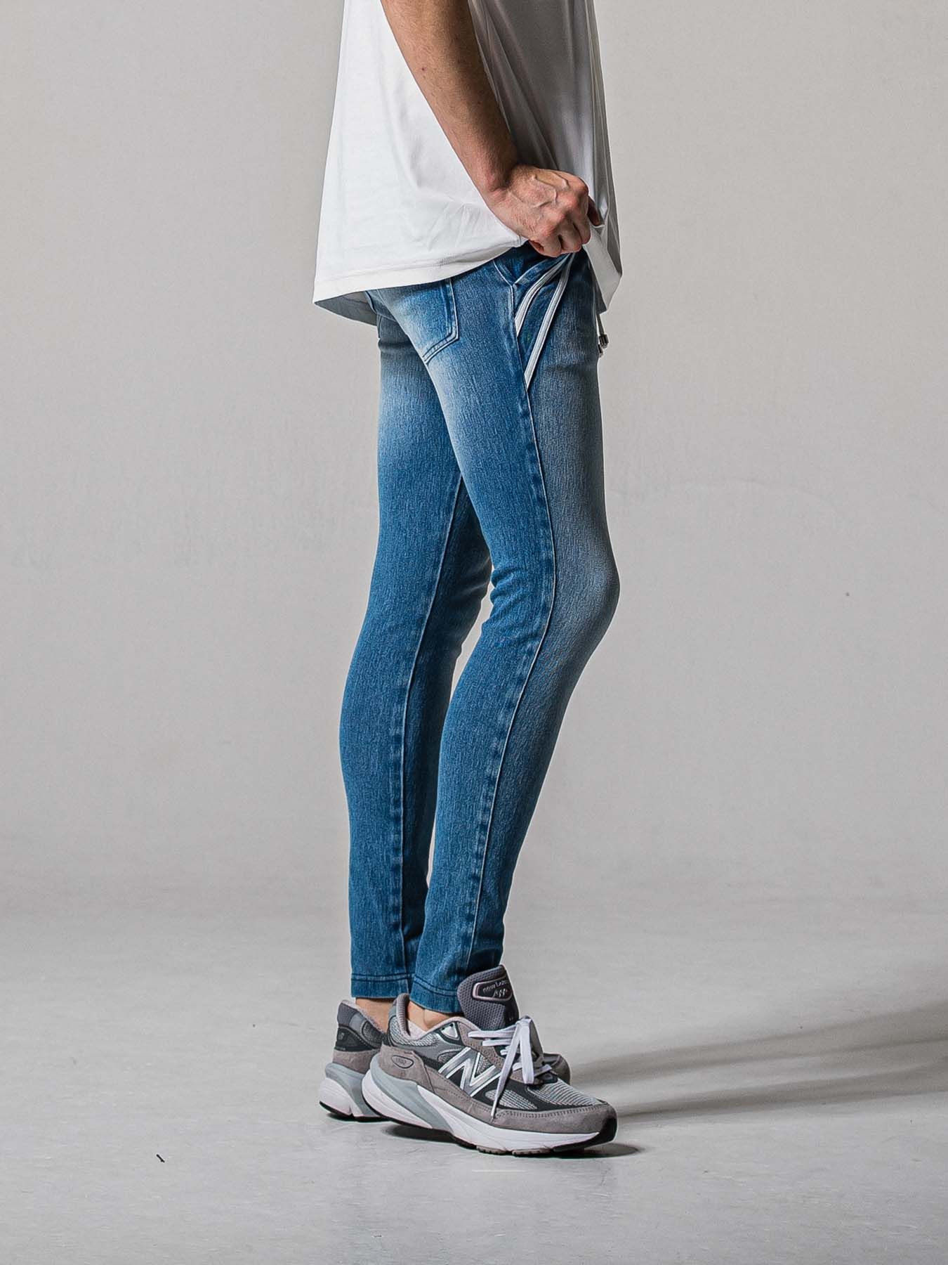 【予約品 11月16日(日) 締切】EX DENIM JERSEY EDGE PT / デニムジャージ エッジラインパンツ / ライトインディゴ