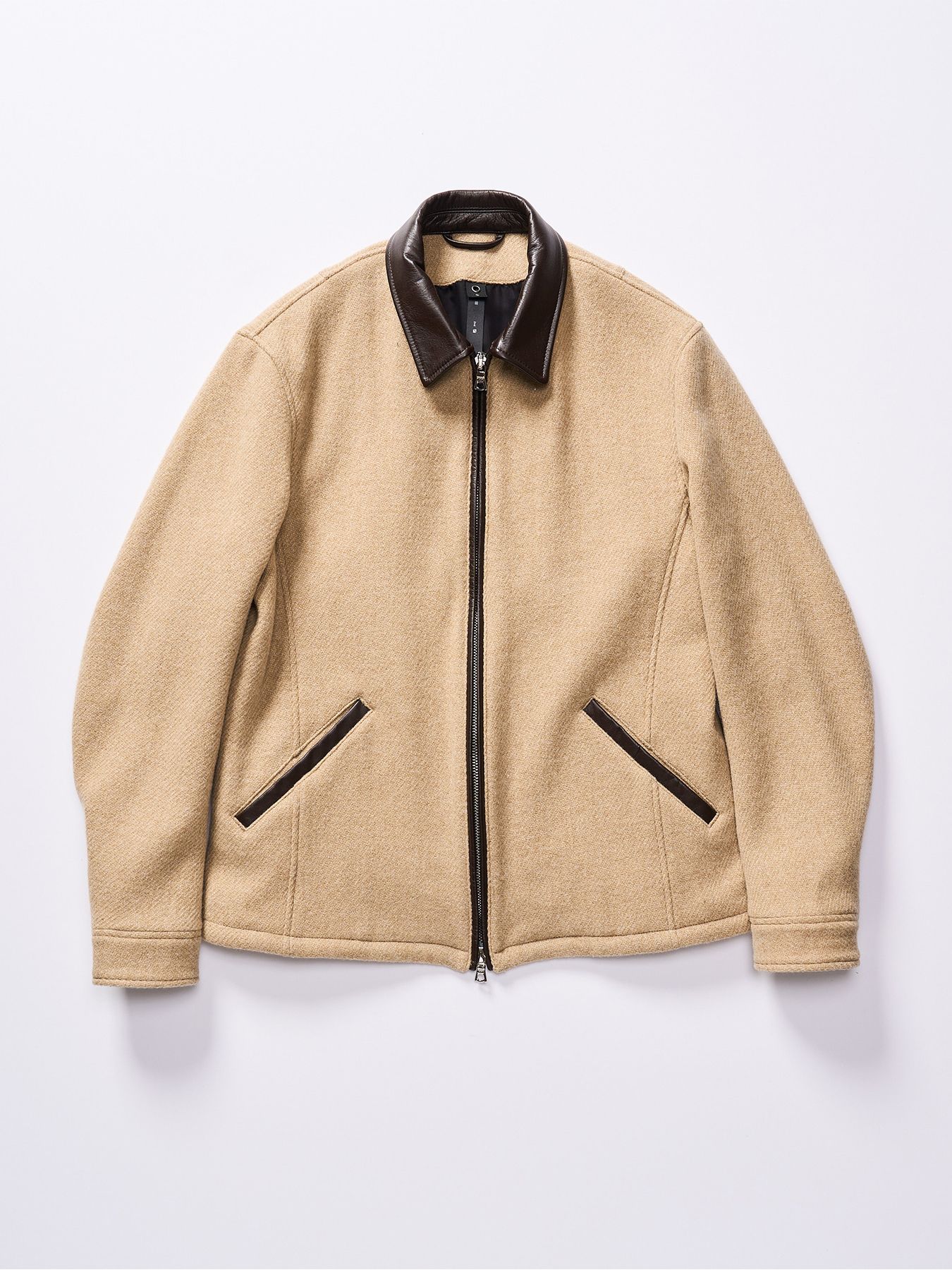 【予約品 】classical tweed zip blouson / クラシックツイード ジップブルゾン / ベージュ