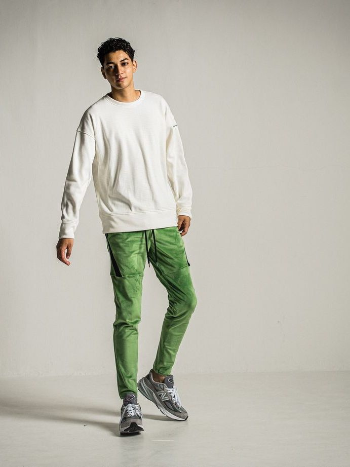 《予約9月1日18時締め》 velours TYLER PANTS  / 真冬仕様タイラーパンツ / グリーン