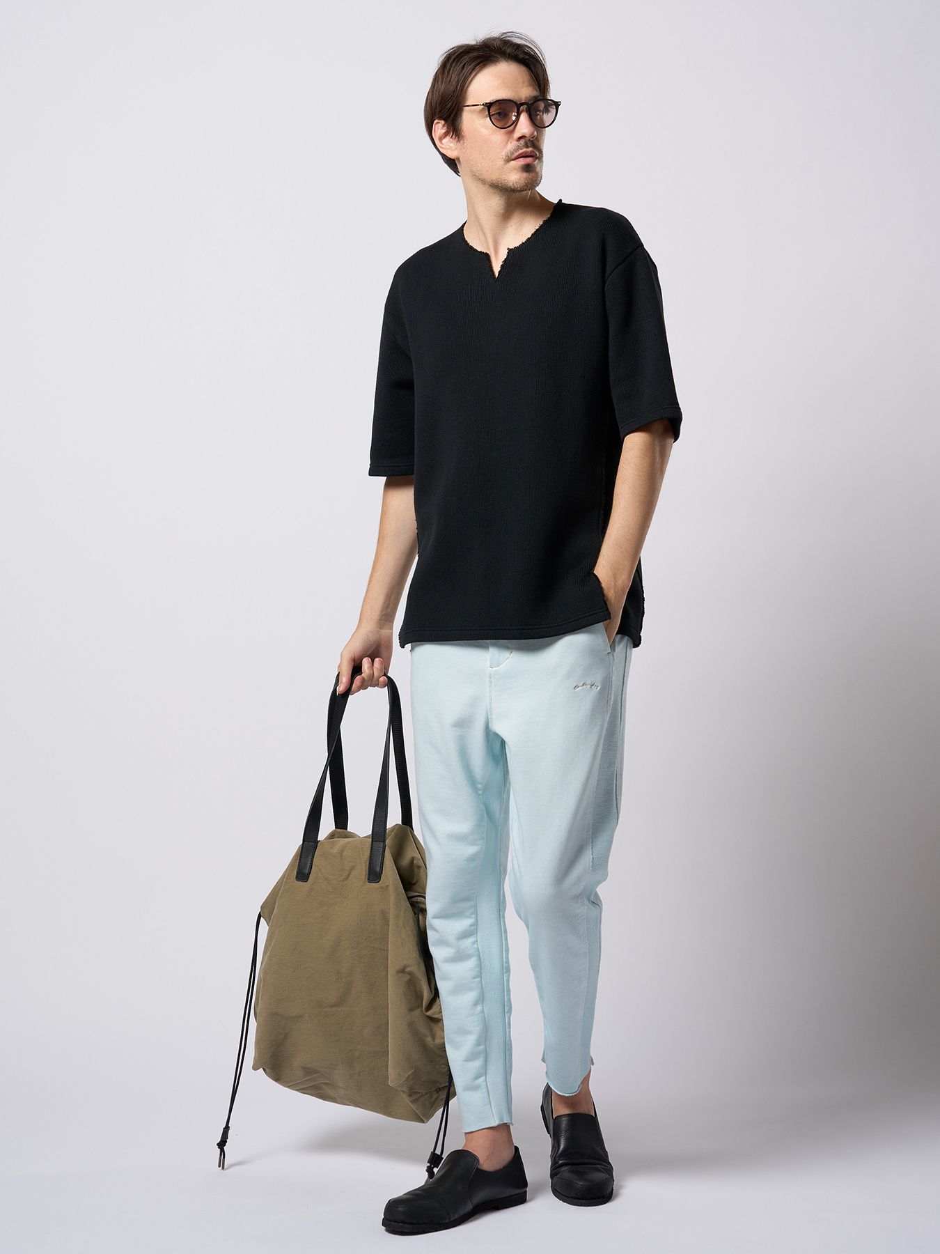 【予約品 9月23日(火) 締切】combination slip-on shoes / コンビネーション スリッポンシューズ / ブラック