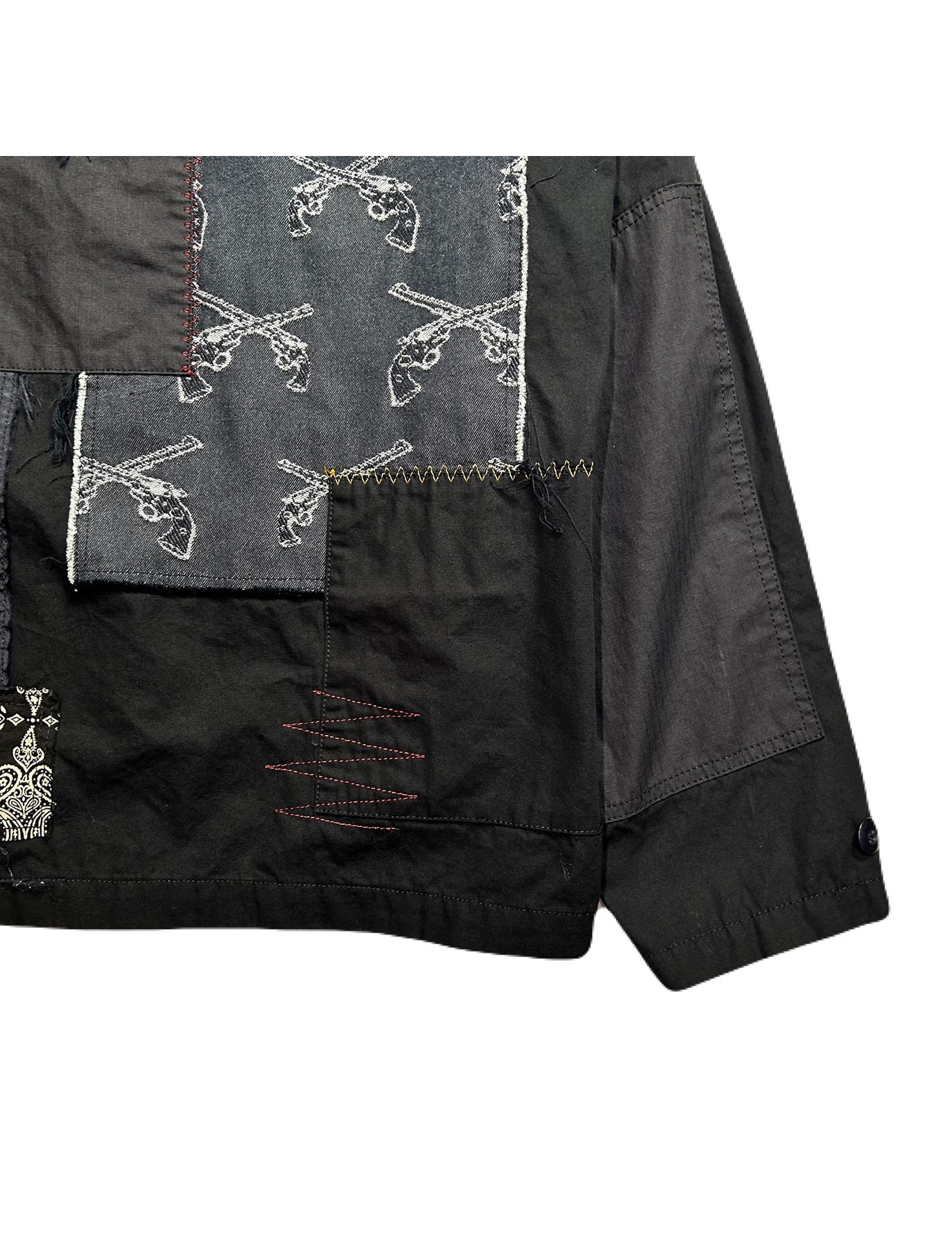 【予約品 8月10日(日) 締切 】PATCH WORK JACKET / パッチワーク ジャケット / ブラック