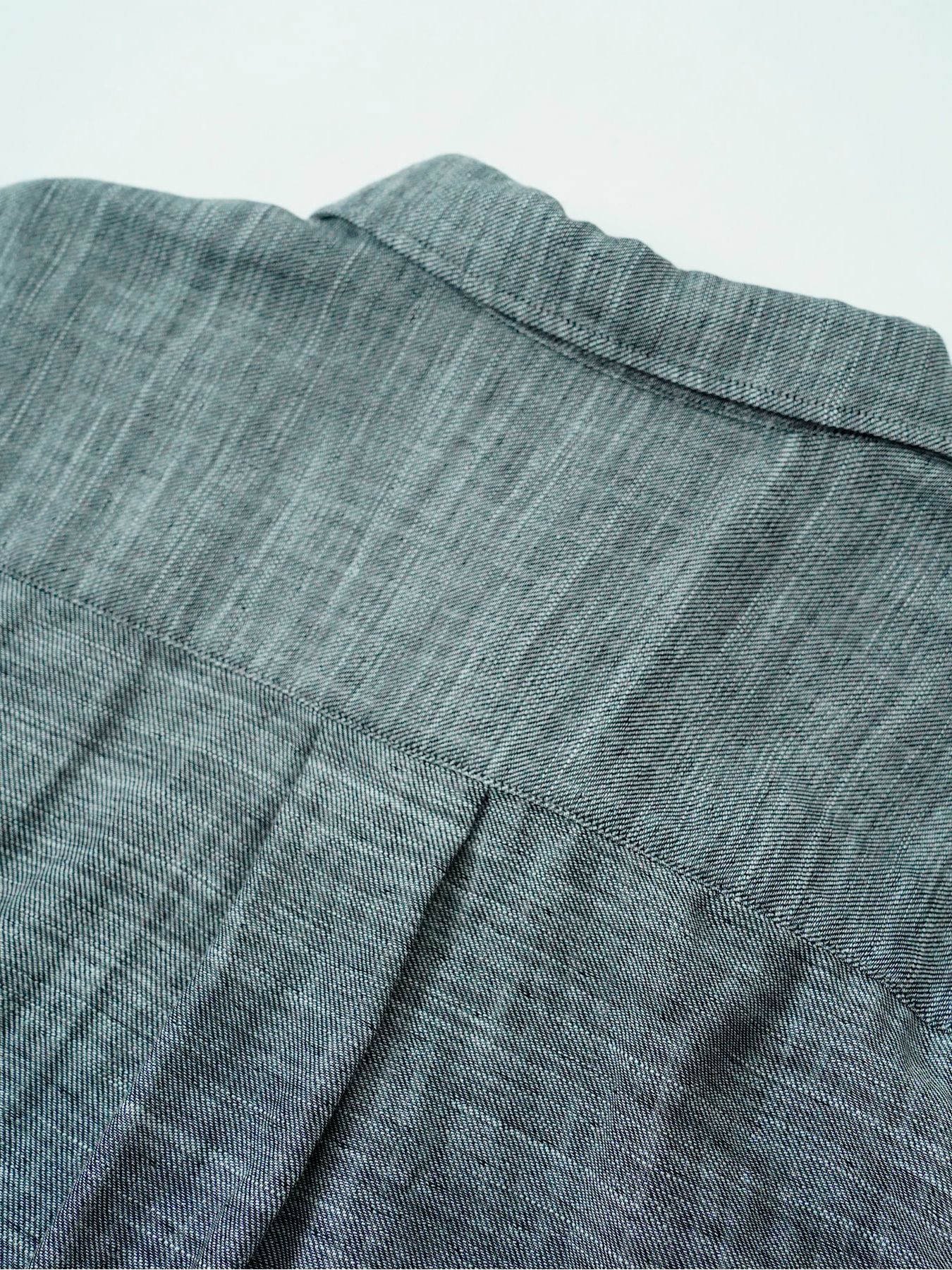 【予約品 11月9日(月) 締切】BACKSTRIPESHIRT / バックストライプシャツ / 杢グレー