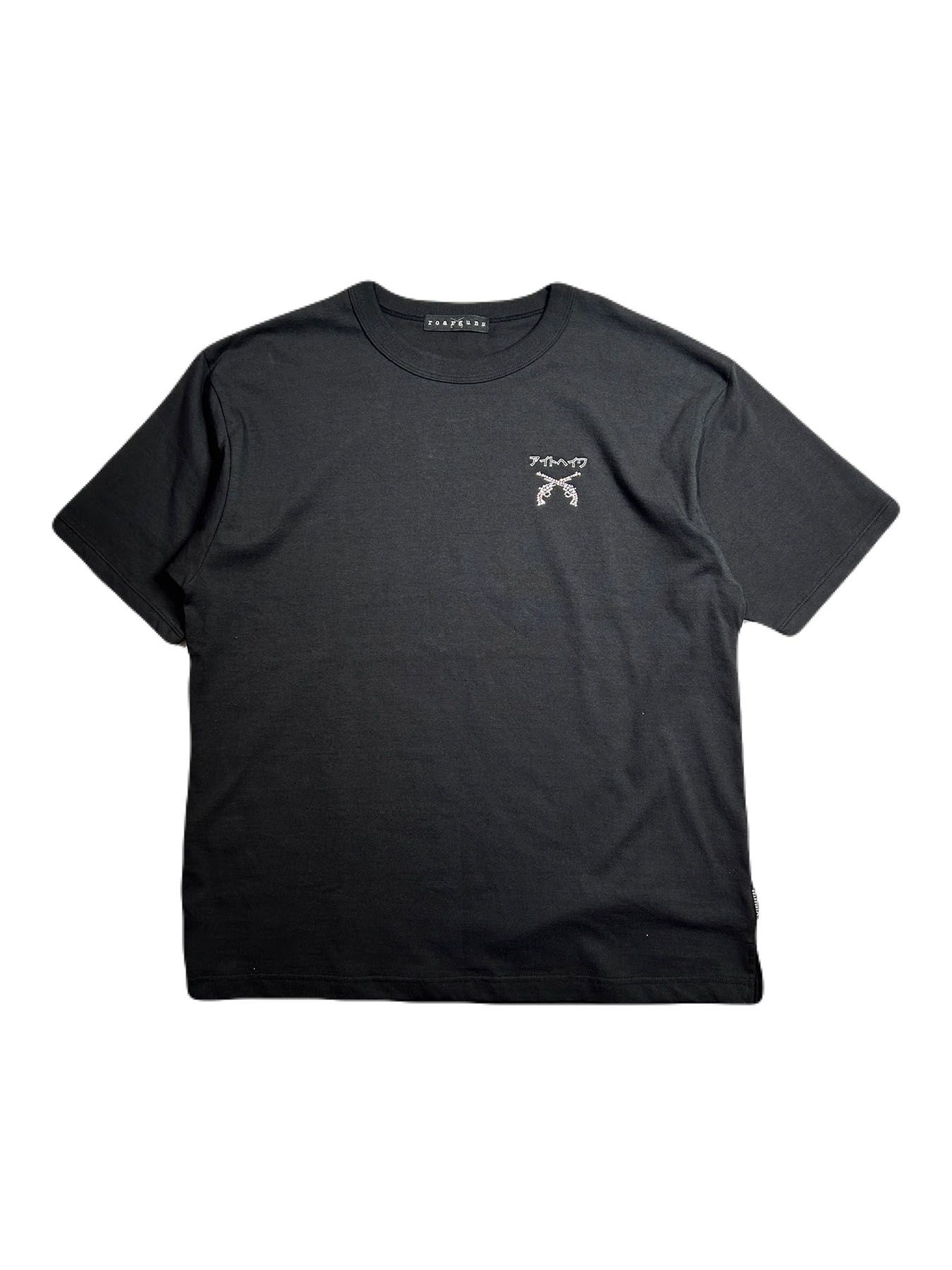 【予約品 8月10日(日) 締切 】アイトヘイワ EMB S/S T / アイトヘイワ Tシャツ / クリスタル 刺繍 ブラック