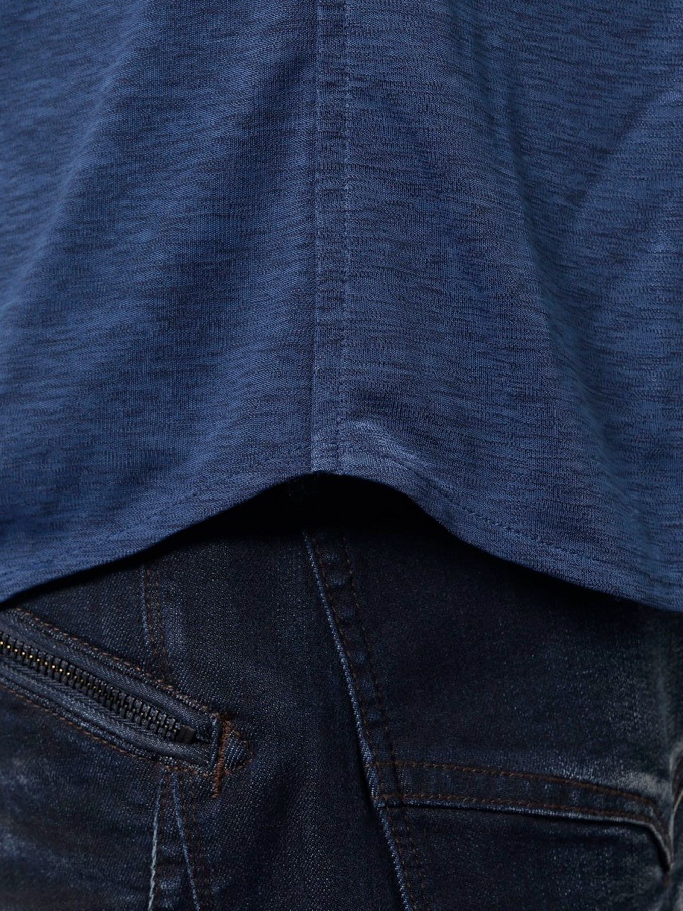 シャリトロメランジジャージー ショートレギュラーシャツ / サックス 【HIDEAWAYS NICOLE】