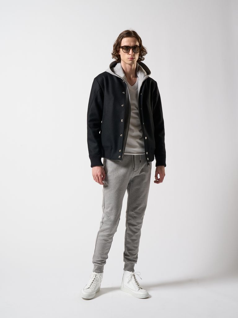 wjk - 【予約品】 stadium jumper / スタジャン / ブラック | BRYAN wjk - 【予約品】 stadium jumper / スタジャン / ブラック | BRYAN