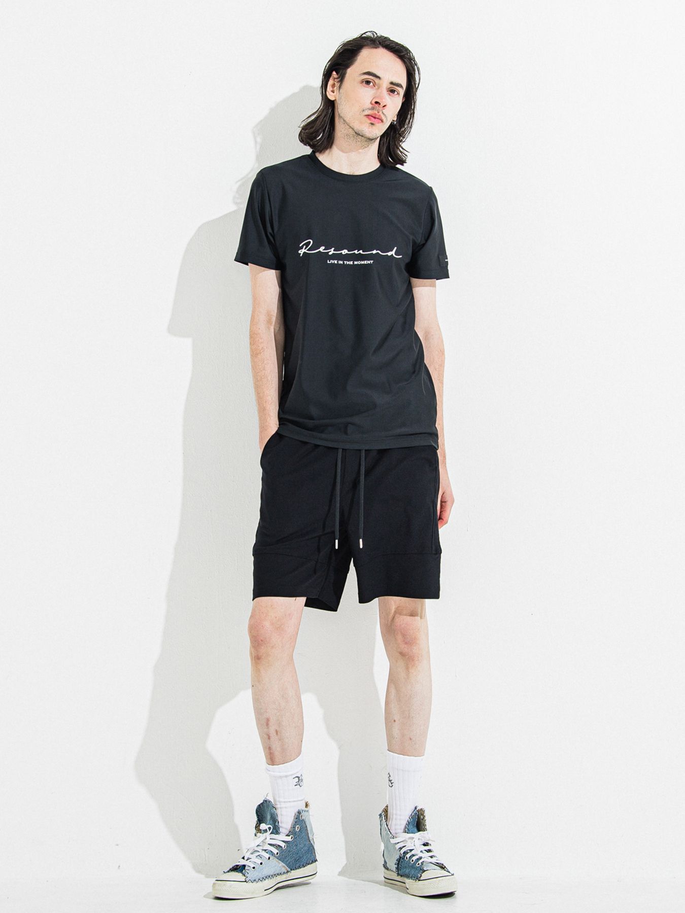 【予約品 】HANDWRITING RASH BASIC T / ラッシュガード ハンドライティングTシャツ / ブラック