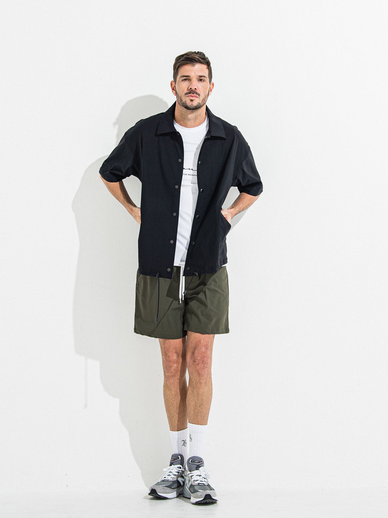 【予約品 】TV NYLON SHORTS / ティーヴィーナイロンショーツ / カーキ
