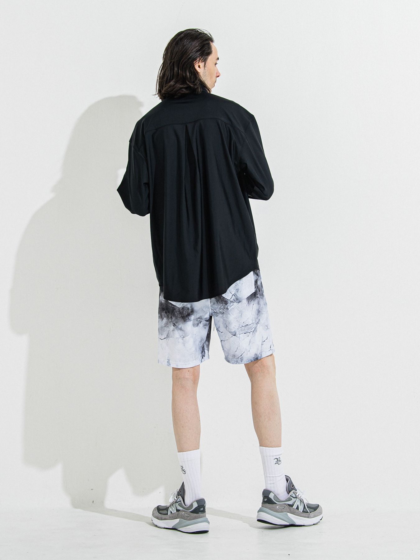 【予約品 】RASH SHORTS / ラッシュガード ショーツ / マーブルホワイト