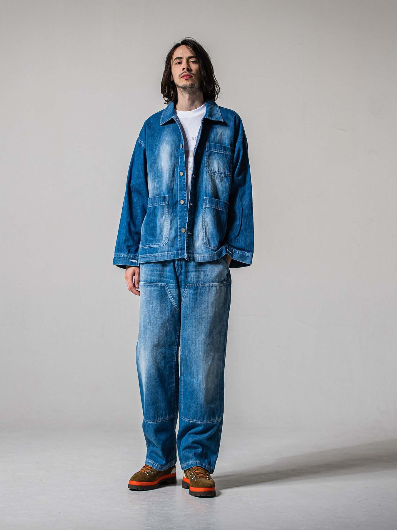 【予約品 11月16日(日) 締切】DOUBLE KNEE PT / ダブルニーワークパンツ / ライトインディゴ