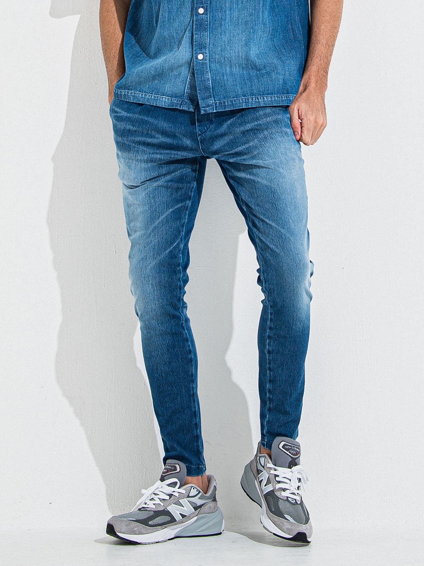 【予約品】DENIM JERSEY CHRIS EASY TUCK PT / デニムジャージクリスイージータックパンツ / ダーク