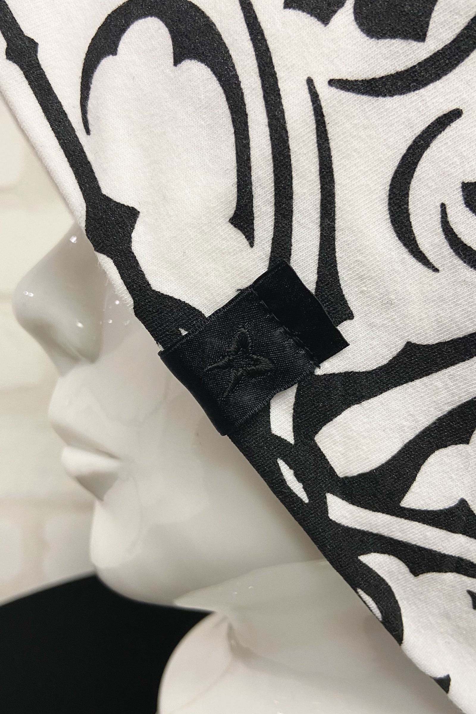 Cap ニットキャップ BANDANA BEATENJIKU / White×Black 【kiryuyrik】