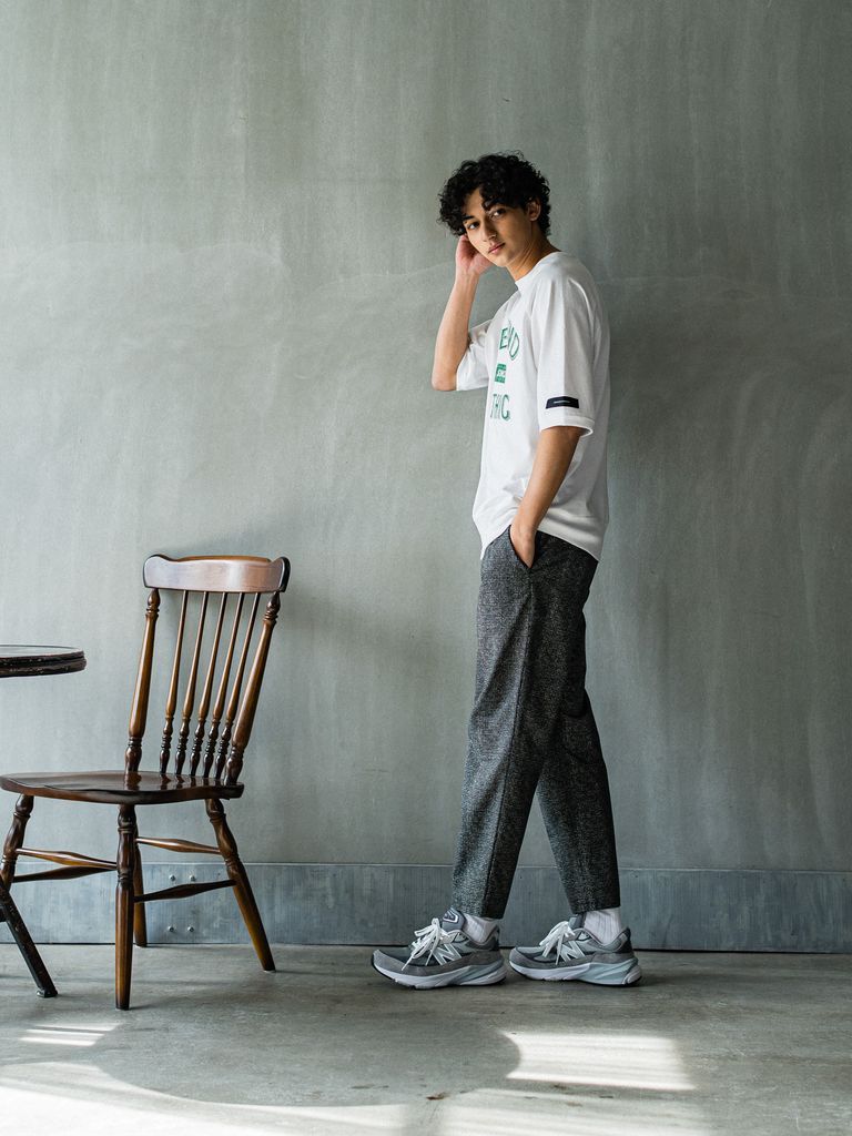 《予約品3月3日18：00締め》 college half sleave / ハーフスリーブT / ホワイト