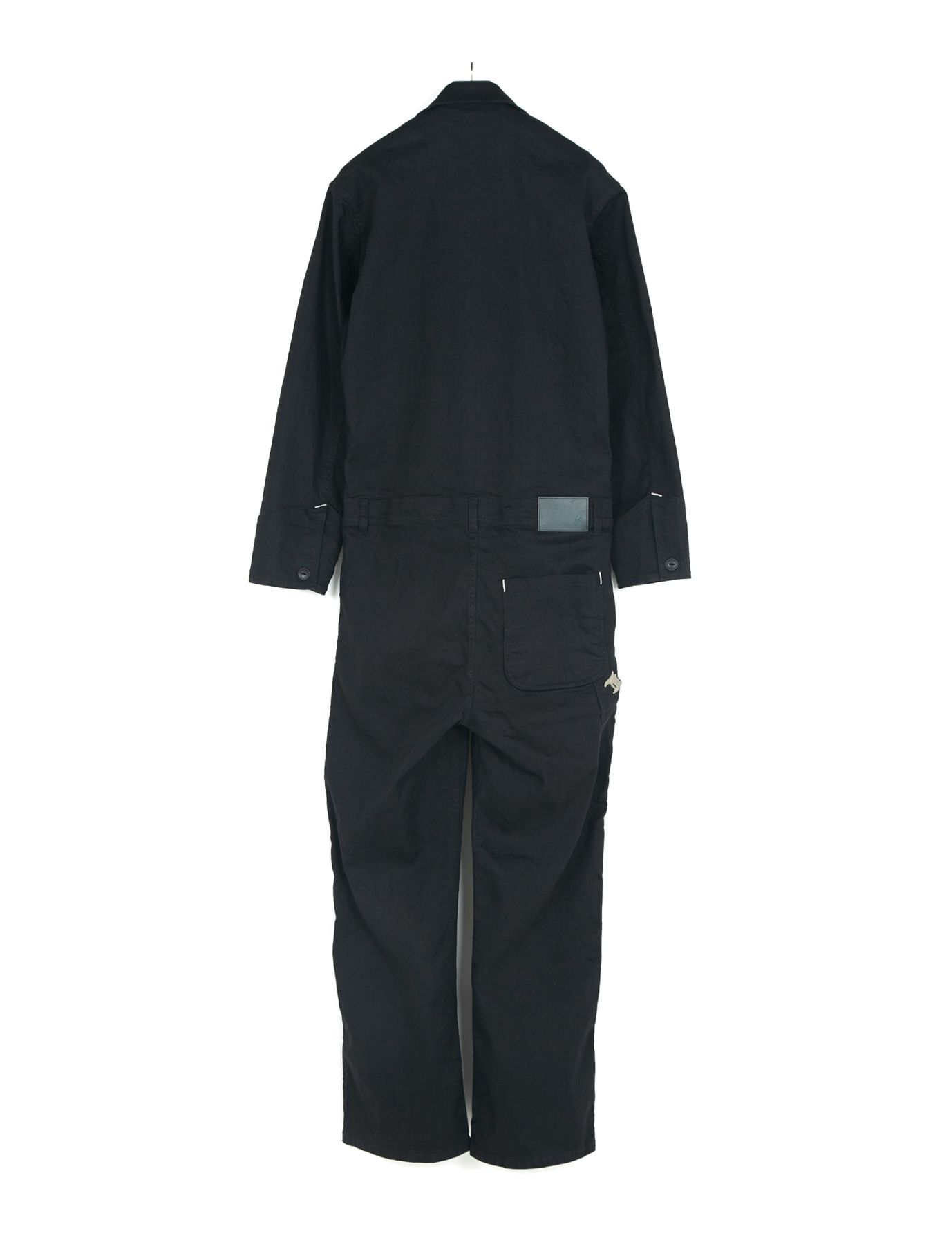 【予約品 9月27日(日) 締切】10oz オーガニックコットン ストレッチデニム エンジニア カバーオール / Over Drive / BLACK