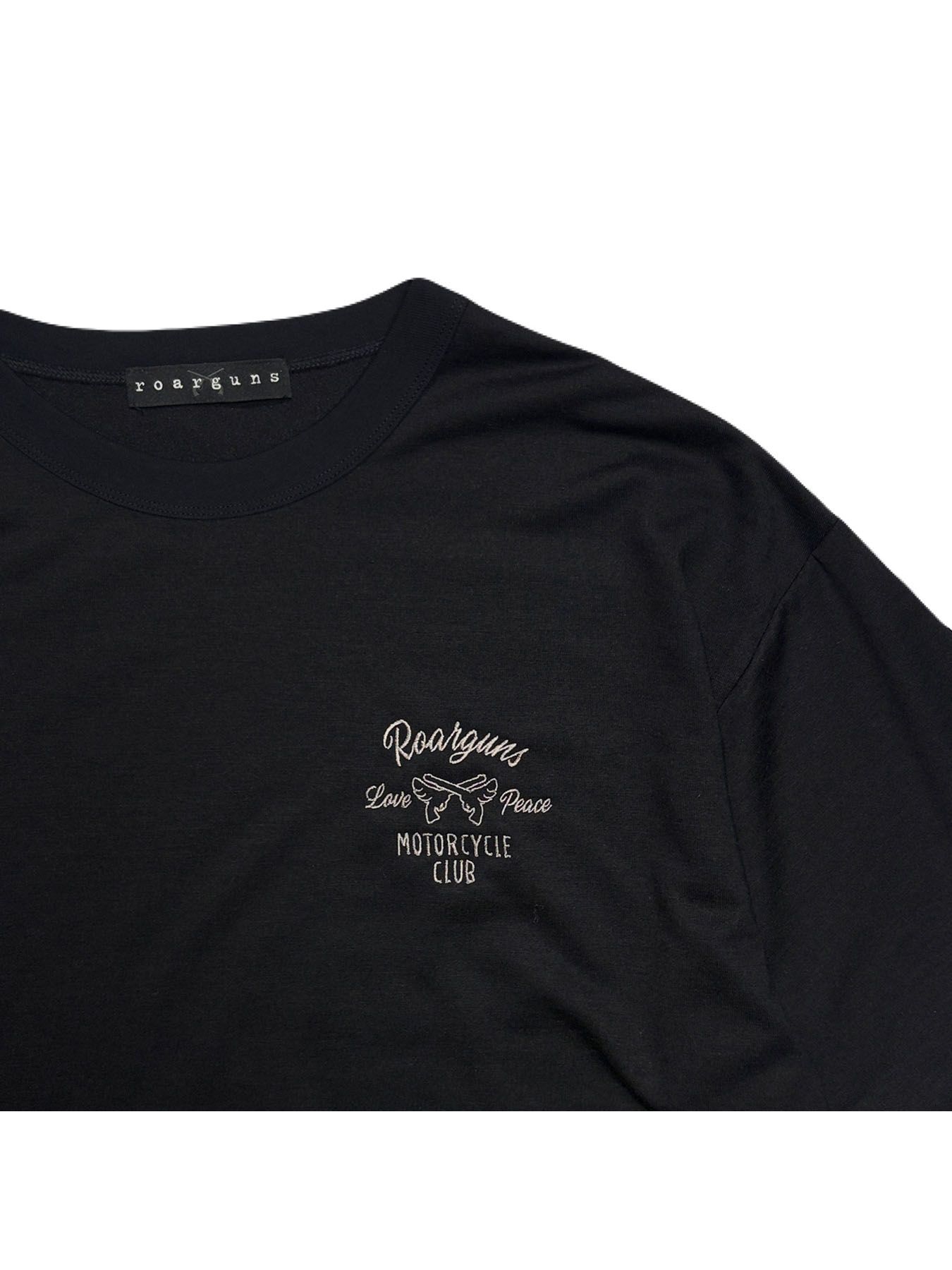 【予約品 3月9日(月) 18:00 締切】WO/JER S/TEE WIN/EMB / ウールジャージ ウイングピストル刺繍  Tシャツ / ブラック