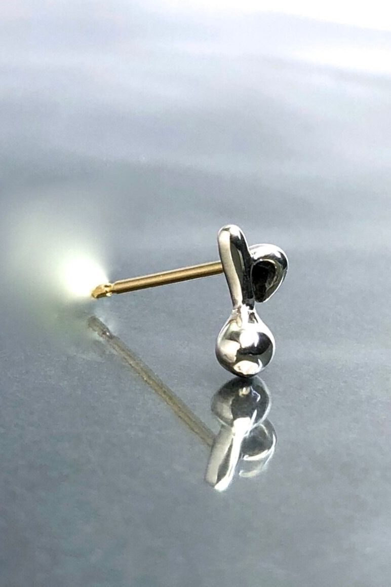 《受注生産》 NOTE STUD ピアス 【GOD SIZE】 注文から2～3週間後入荷予定