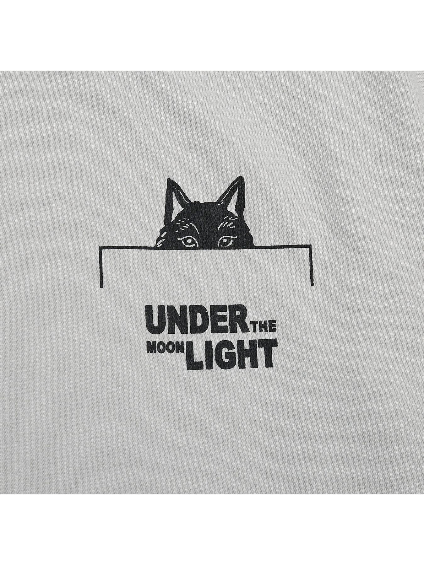 HIDDEN-WOLF TEE / FROST-GRAY【QUOLT】