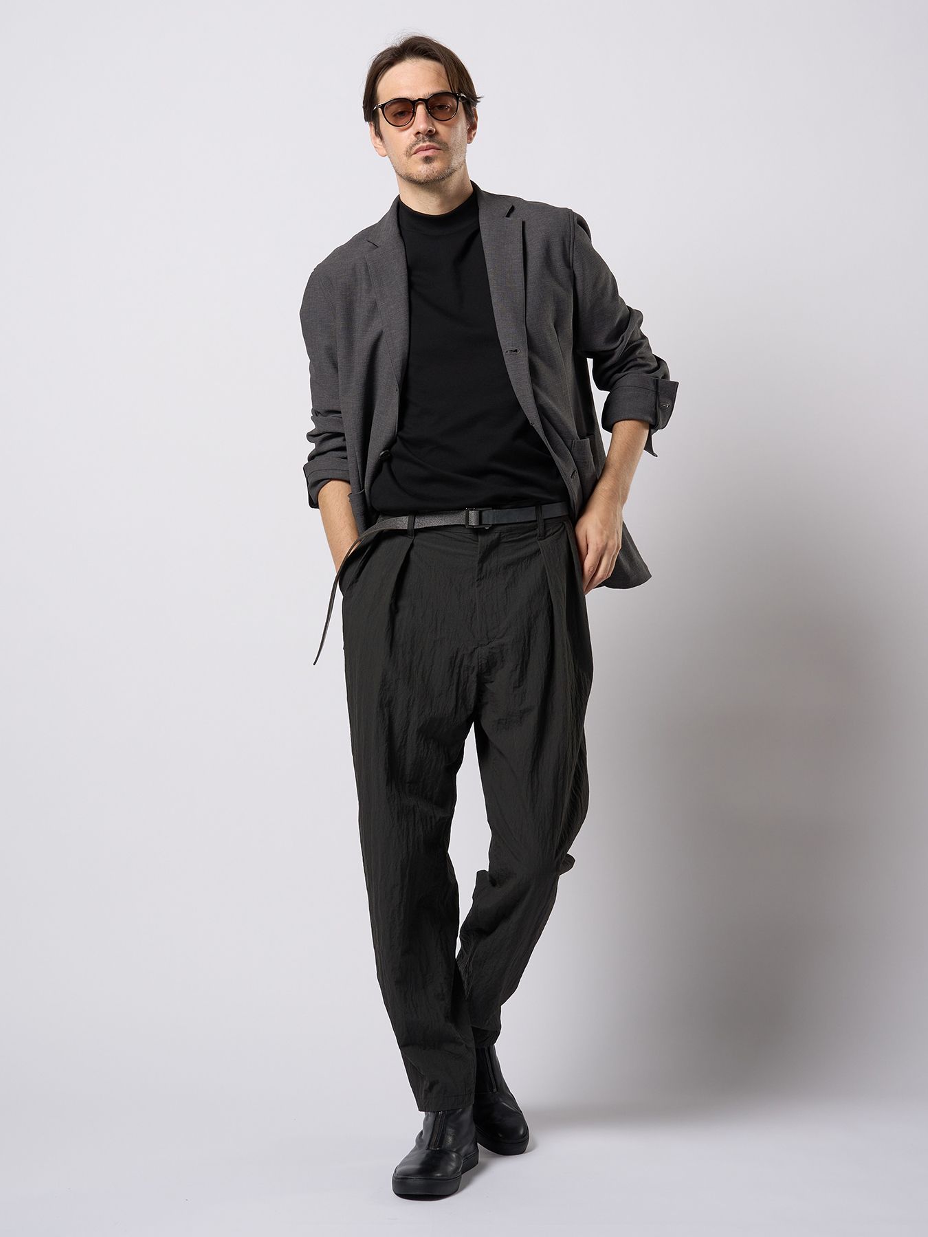 【予約品 9月23日(火) 締切】relax single jacket / リラックス シングルジャケット / チャコール