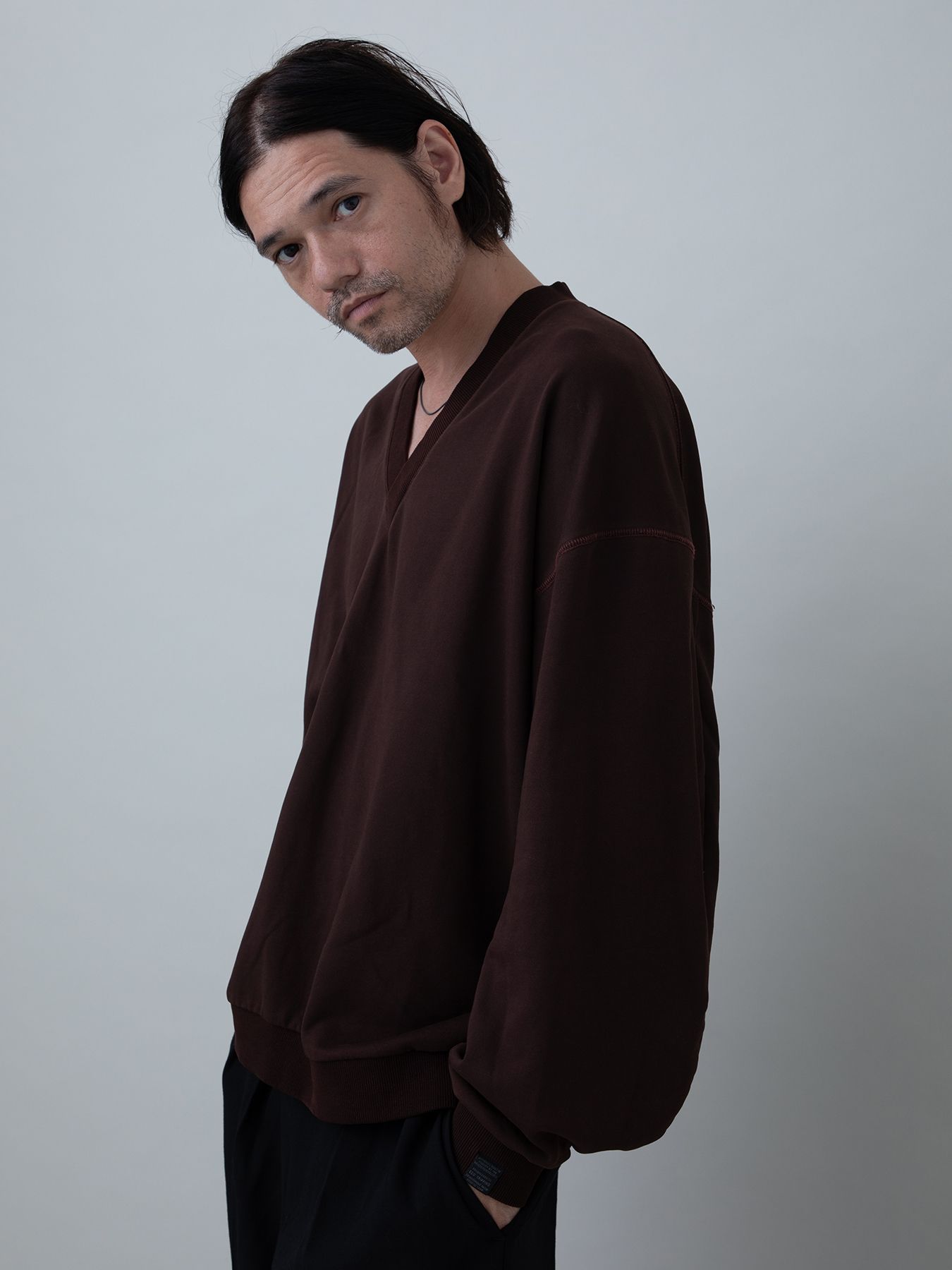 【予約品 10月26日(日) 締切】3DSWEAT / Vネックスウェット / D.BRICK
