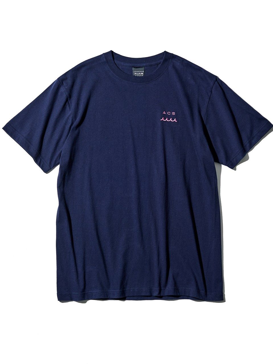 muta Outline Logo Tee / ネイビー 【Acanthus×muta】