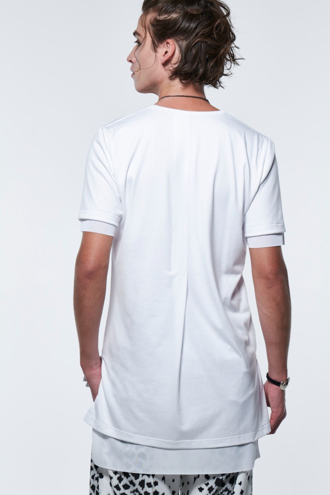 LayerdT-Shirts Tシャツ / ホワイト&ホワイト 【kiryuyrik】
