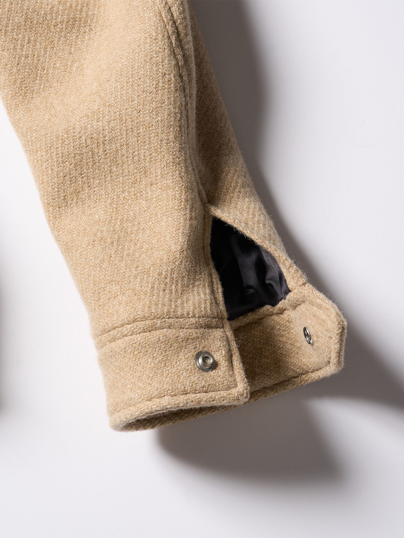 【予約品 】classical tweed zip blouson / クラシックツイード ジップブルゾン / ベージュ