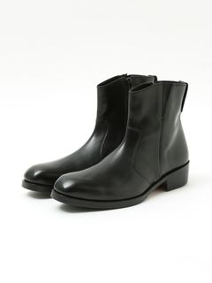 サイドゴア ジップブーツ ブラック 4cmヒール【5351 POUR LES HOMMES】