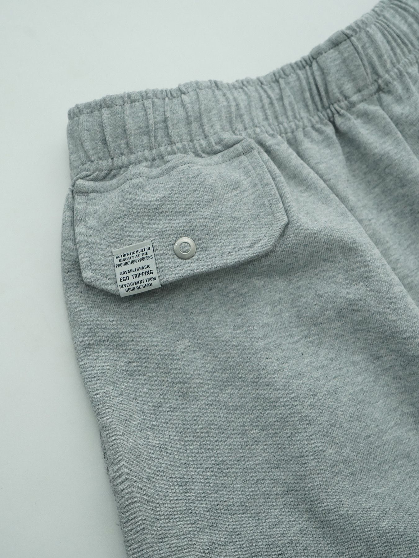 【予約品 2月1日(日) 締切】HEAVYJERSEY SHORTS spiky / イージーショーツ / 杢グレー×ホワイト