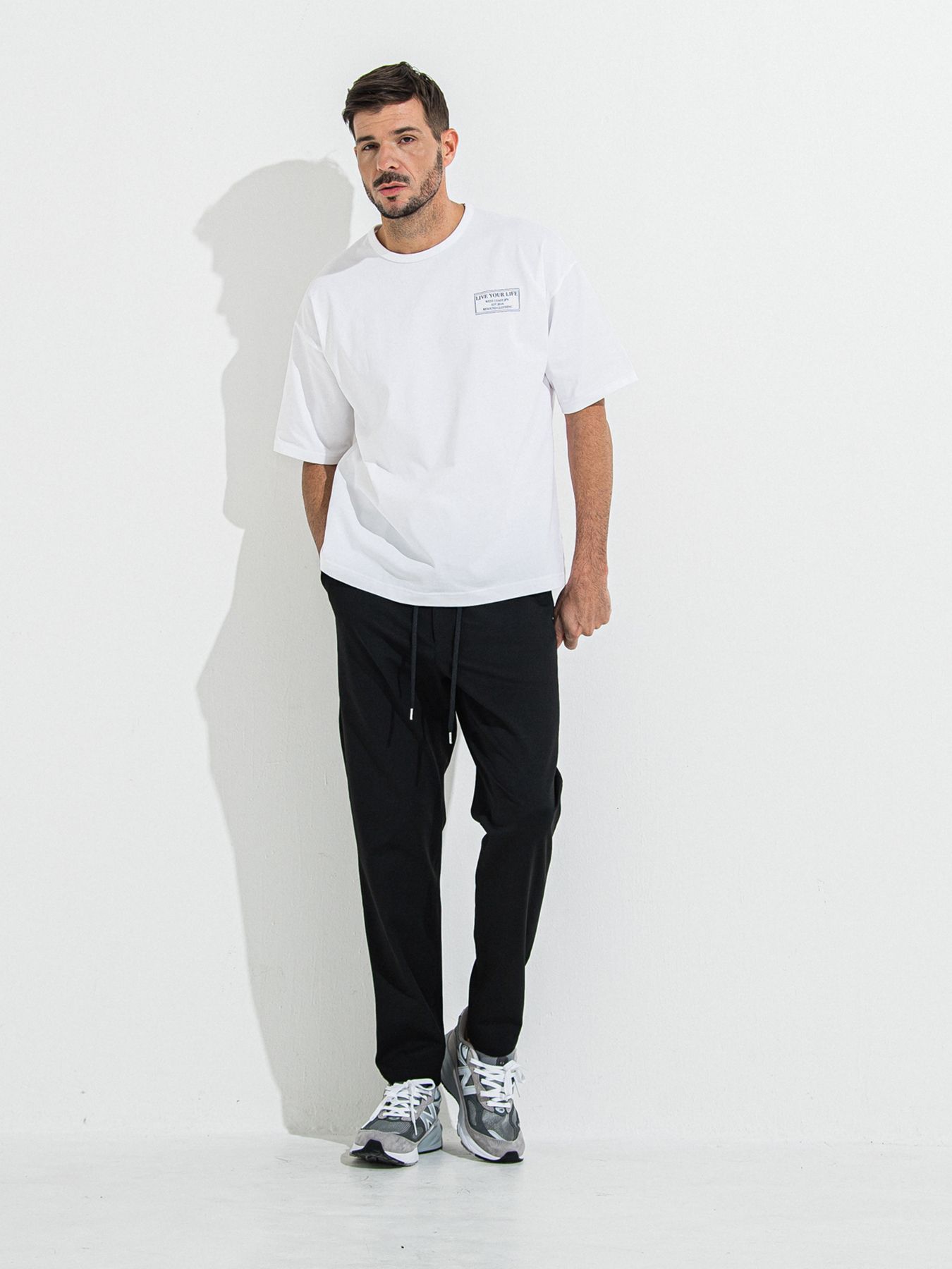 【予約品 】CREW OVER TEE /  クルーオーバーサイズTシャツ / ホワイト