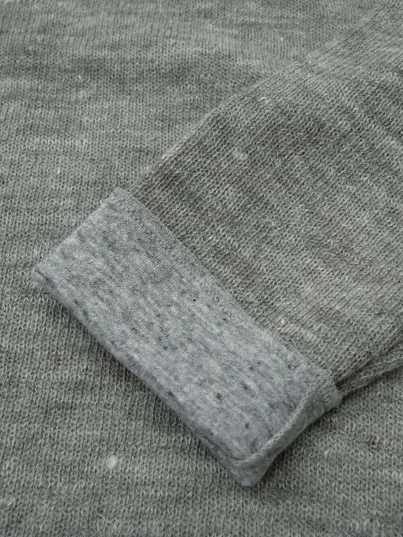 【予約品 】ROLLSLEEVE / ロングスリーブ Tシャツ / ライトグレー