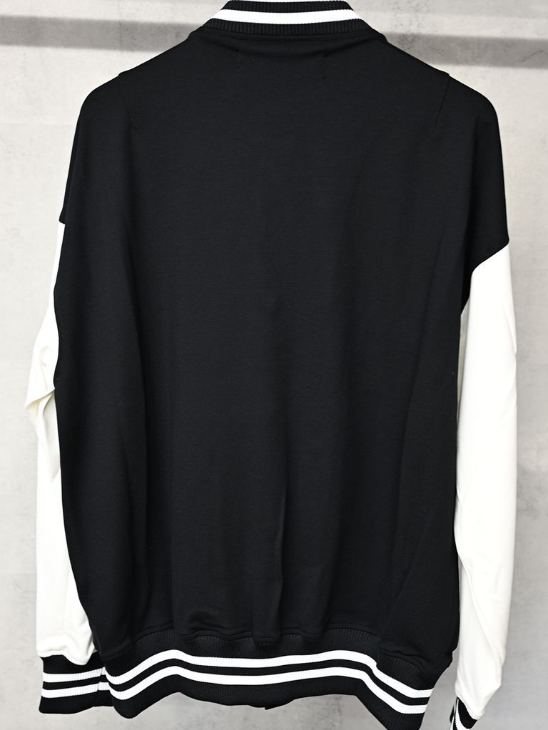 《予約品》 RC JERSEY OVER VARSITY JACKET / スタジャン / ブラック
