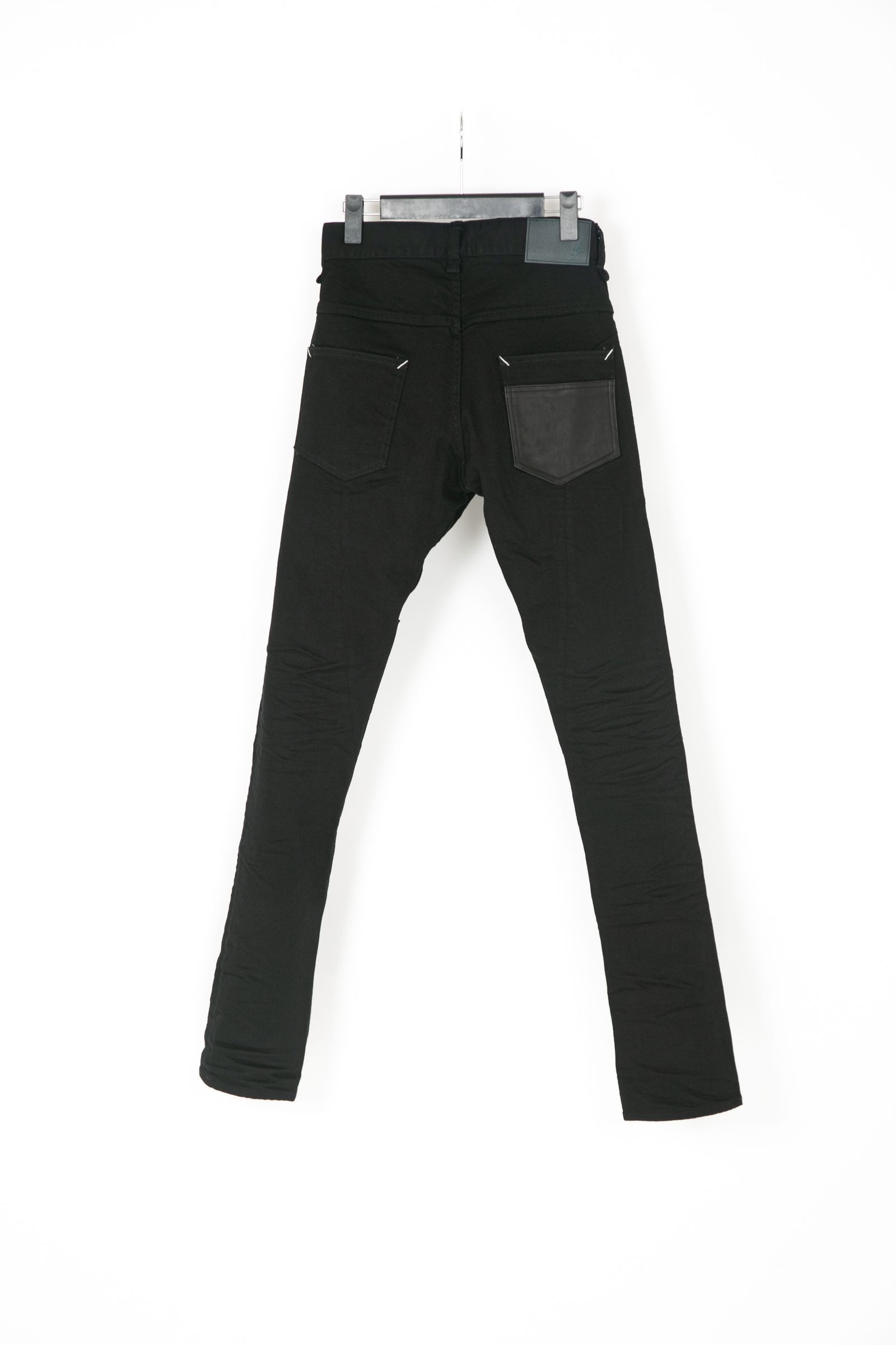 《11/14(日)〆予約品》 TIGHT JOE ワンウォッシュ & レザーWニー, ポケット 11ozオーガニックコットン ストレッチデニム タイトストレート 【STRUM】 3月上旬入荷予定