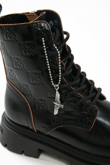 8 HOLE LACE UP BOOTS レースアップブーツ / BLACK 【BOY LONDON】