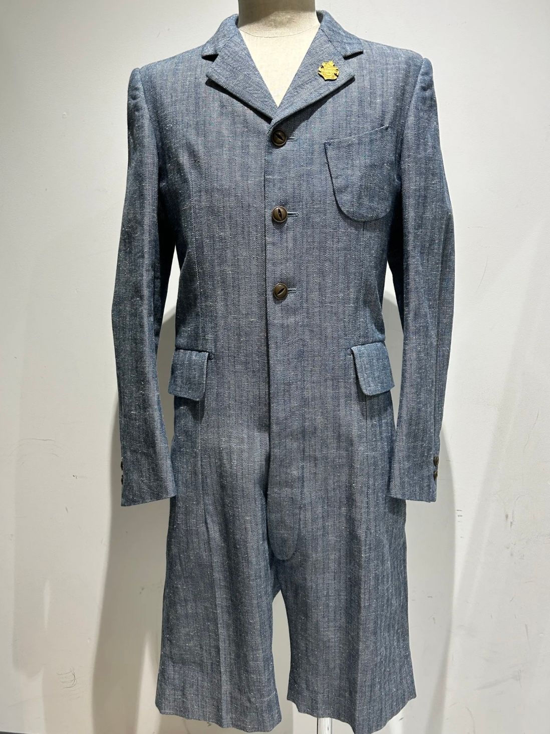 テーラーメイドジャケットつなぎ ヘリンボーン1点物 /アレフルード +CAPサービス