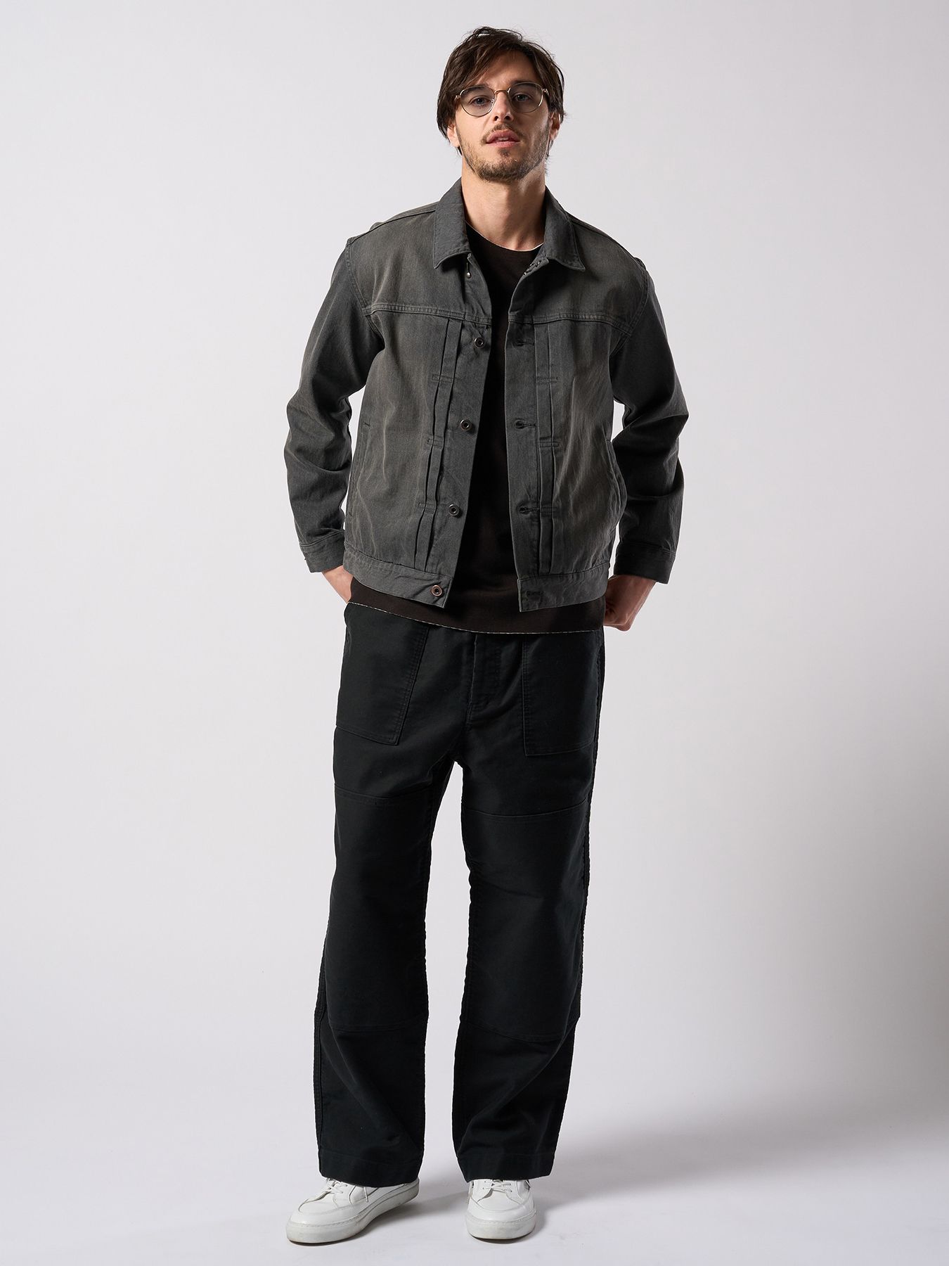 【予約品 4月19日(日) 18時締切】heavy moleskin work pants / ヘビーモールスキン ワークパンツ / ブラック