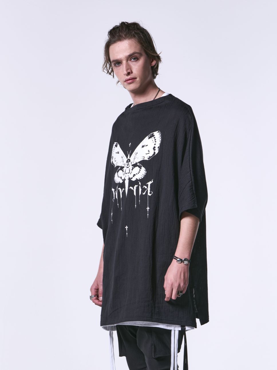 《予約品》 2Front-T / Tシャツ   / ブラック＆ホワイトブリント