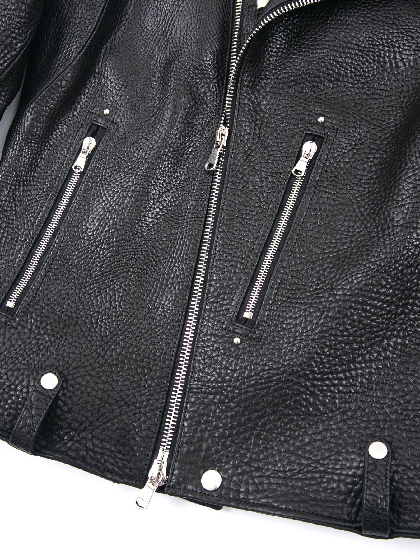 【予約品 】 Pit Vegetable Full Tanned Shrank Steerhide Double Riders / シュリンク ステア ハイド ダブル ライダース  / HI-FLYER（ハイフライヤー）